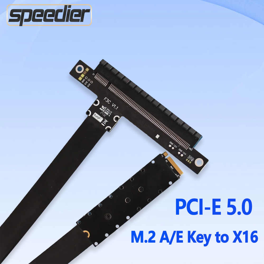 PCIe 5.0 X16 إلى M.2 NVMe Key  - مراجعة Pcie 5.0 Gpu Riser Cable وسعره